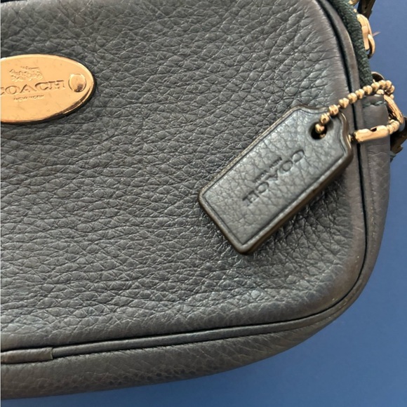 Coach navy blue Sadie mini Crossbody Bag with Gold Hardware - Picture 3 of 5